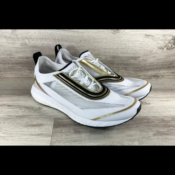 Adidas Stella McCartney Boston White Black Gold - Picture 3 of 10